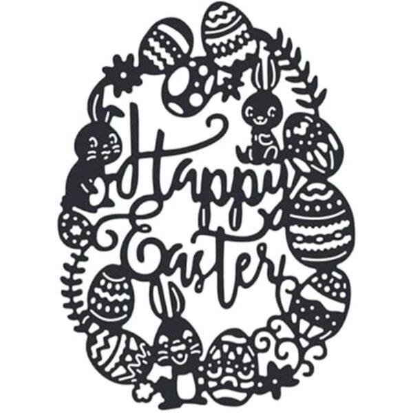 Happy Easter Rabbit Troqueles de metal para hacer
