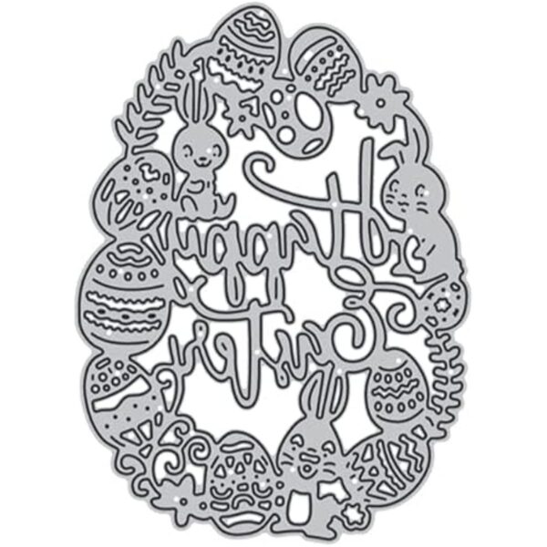 Happy Easter Rabbit Troqueles de metal para hacer