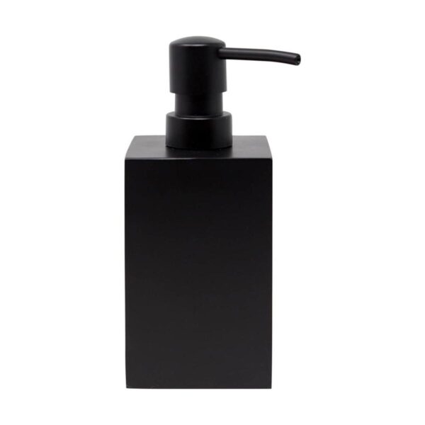 Yew Design Dispensador de jabón negro para baño cuadrado_1