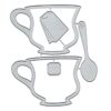 Coctelera de té de metal troquelado para hacer tarjetas