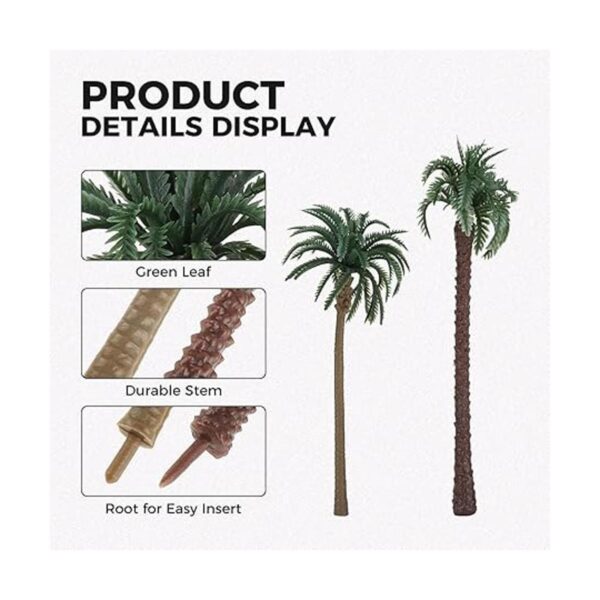 Yetaha 48 piezas modelo de árboles de palmera de coco