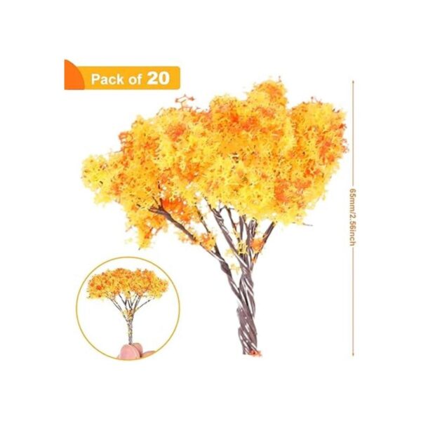 Yetaha 25 piezas modelo de árbol de arce en miniatura