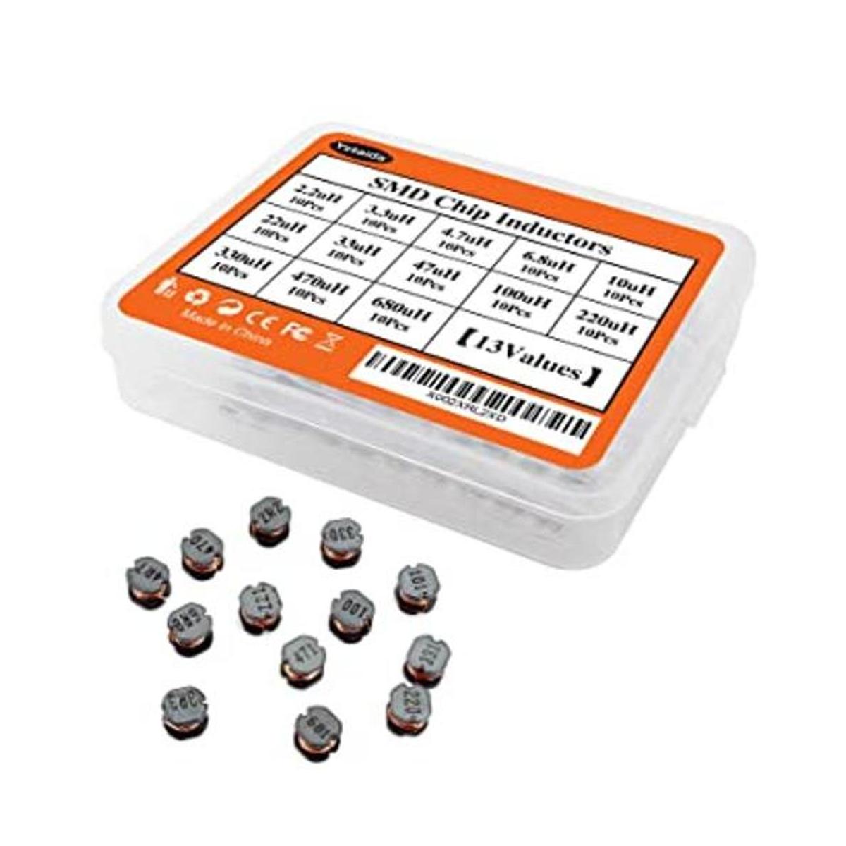 Yetaida Kit surtido de inductores de potencia CD54 SMD
