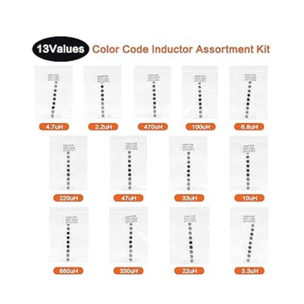 Yetaida Kit surtido de inductores de potencia CD54 SMD_2
