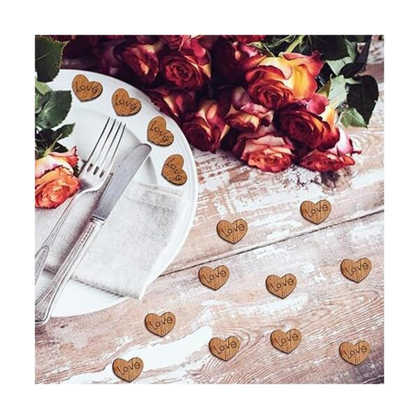 Corazón de amor de madera para el día de San Valentín