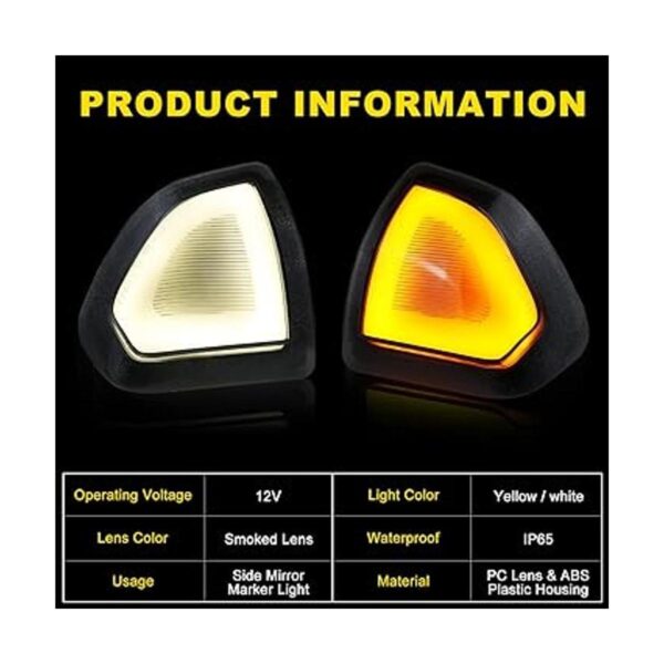 Luz direccional izquierda y derecha Switchback espejo LED_2