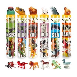 Juguete de animales de 82 piezas mini dinosaurio de