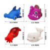 Juguetes de baño juego de 12 piezas de animales marinos_3