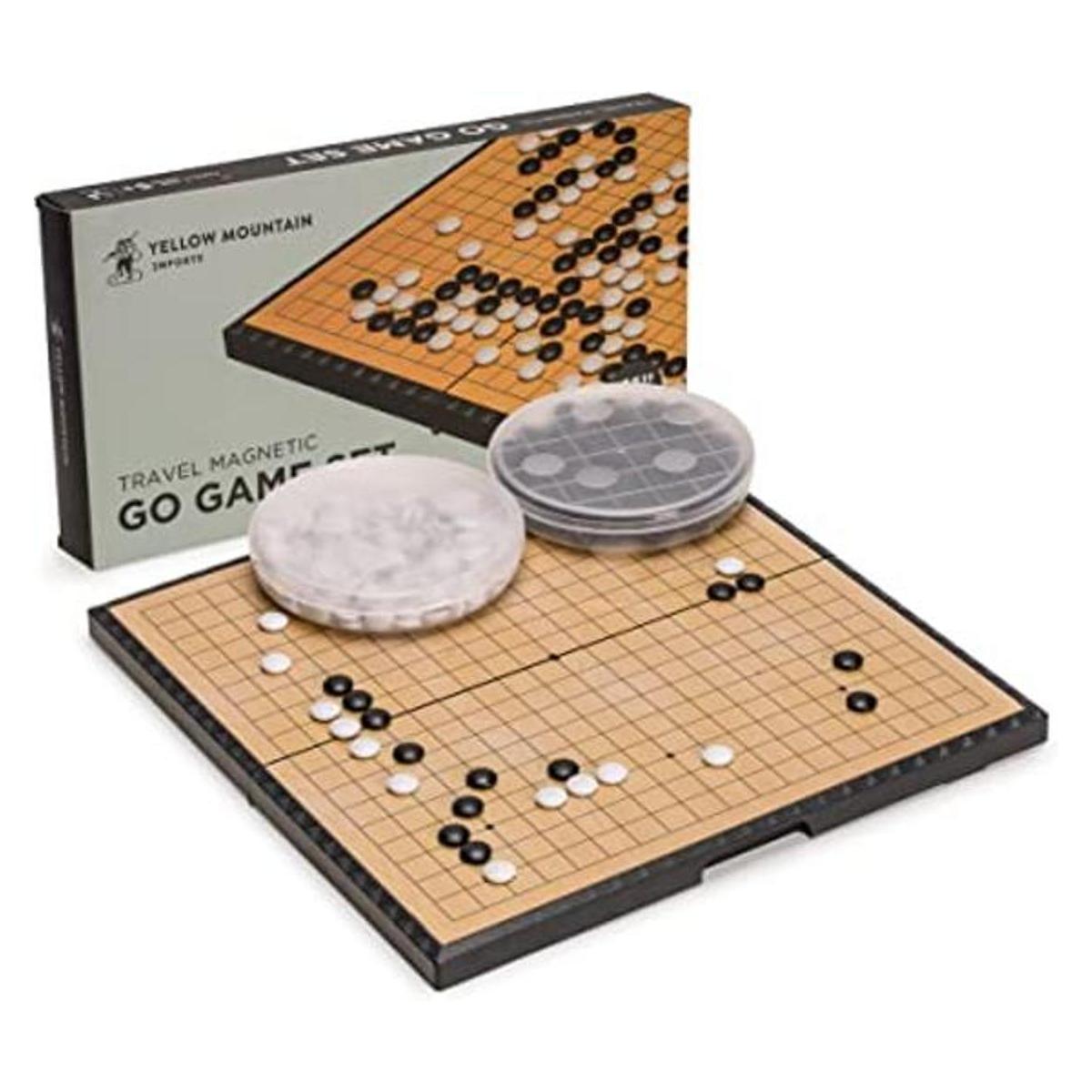 Pizarra magnética Go con juego de piedras plásticas