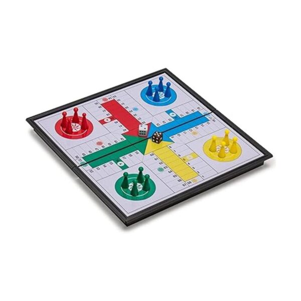 Juego de ludo magnético y plegable 9.75 in_4