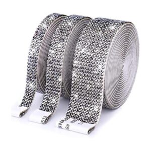 3 rollos 6.6 yardas de cinta de diamantes de imitación_1