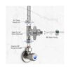 Yeleah Feed Water Adapter Angle Stop Adapter Valve Cold_5