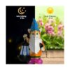 Nacome Estatua de jardín solar de gnomo de gato la mejor_5