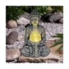 Nacome Estatua de Buda meditadora con luz solar Buda_3
