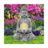 Nacome Estatua de Buda meditadora con luz solar Buda_1