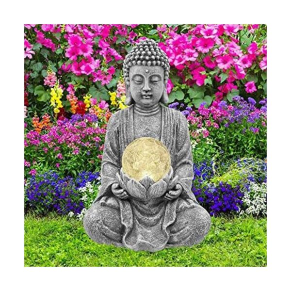 Nacome Estatua de Buda meditadora con luz solar Buda_1