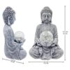 Nacome Estatua de Buda meditadora con luz solar Buda_5