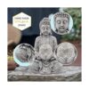 Nacome Estatua de Buda meditadora con luz solar Buda_6