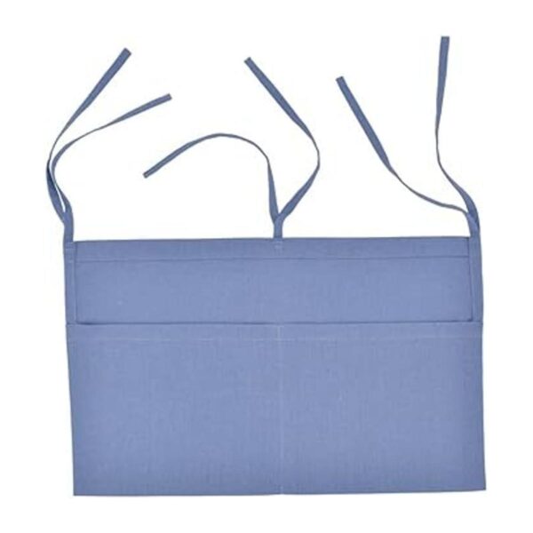 Bolsa de almacenamiento colgante de lino para mesita de_2