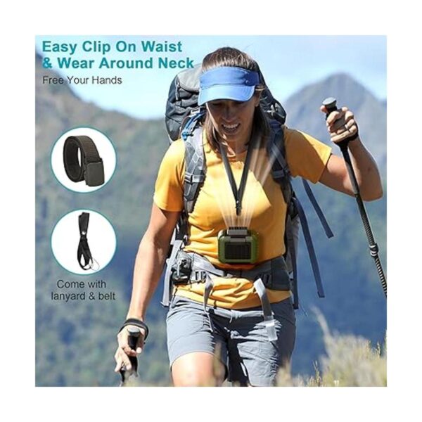 Yeedie Ventilador de clip de cintura portátil 3 en 1_2