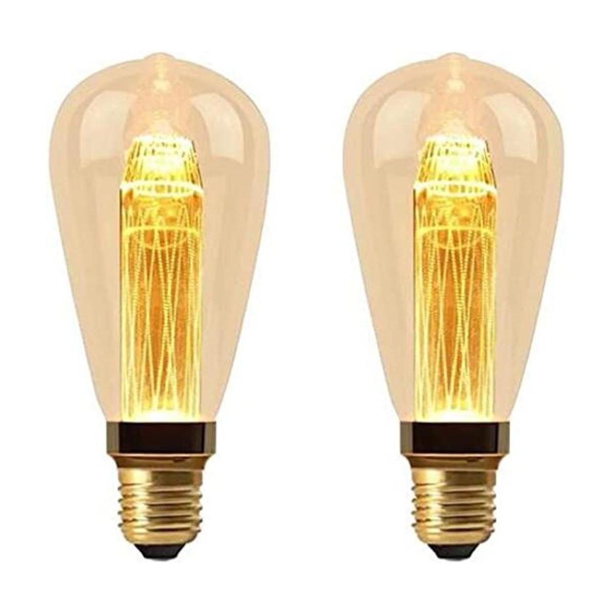 Bombillas de filamento vintage E26 Edison ST64 de vidrio