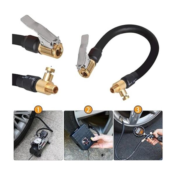 Inflador de neumáticos de manguera de aire para coche_4