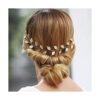 Yean Diadema de boda con hojas doradas para dama de honor_2