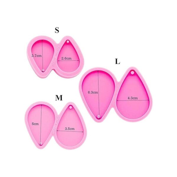 3 moldes de aretes de resina en forma de lágrima para_2