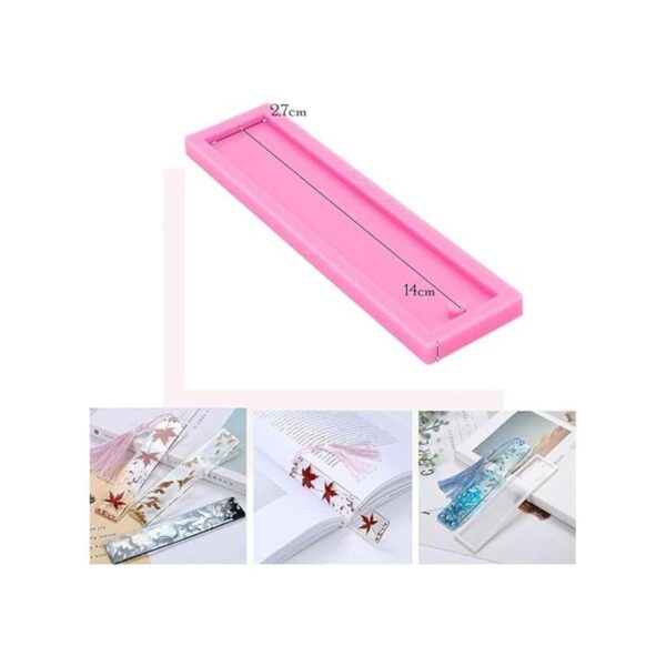 4 unidades rectángulo DIY resina molde llavero silicona