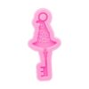 4 piezas llavero silicona moldes Navidad accesorios