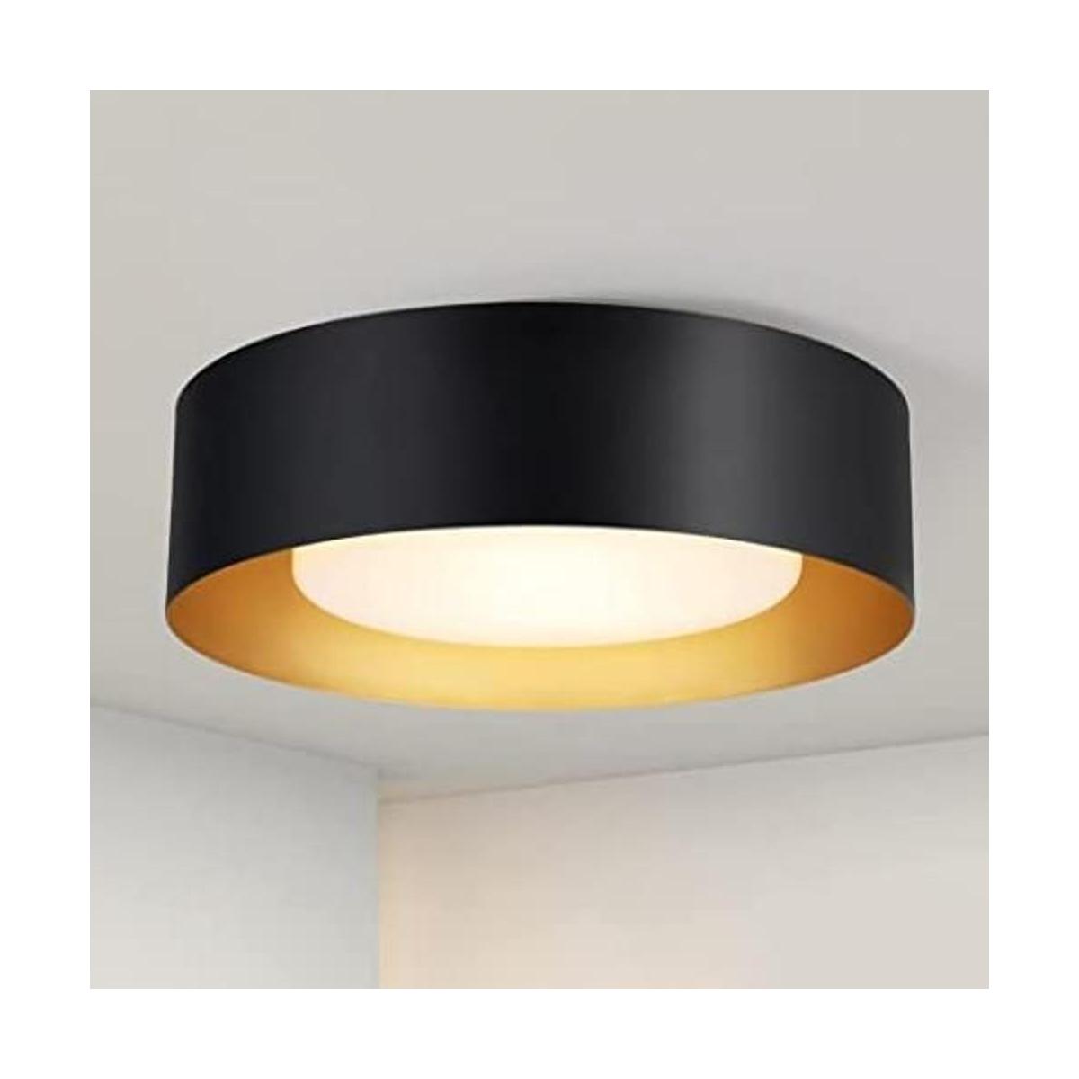 Yasince Modernas luces de techo negras y doradas