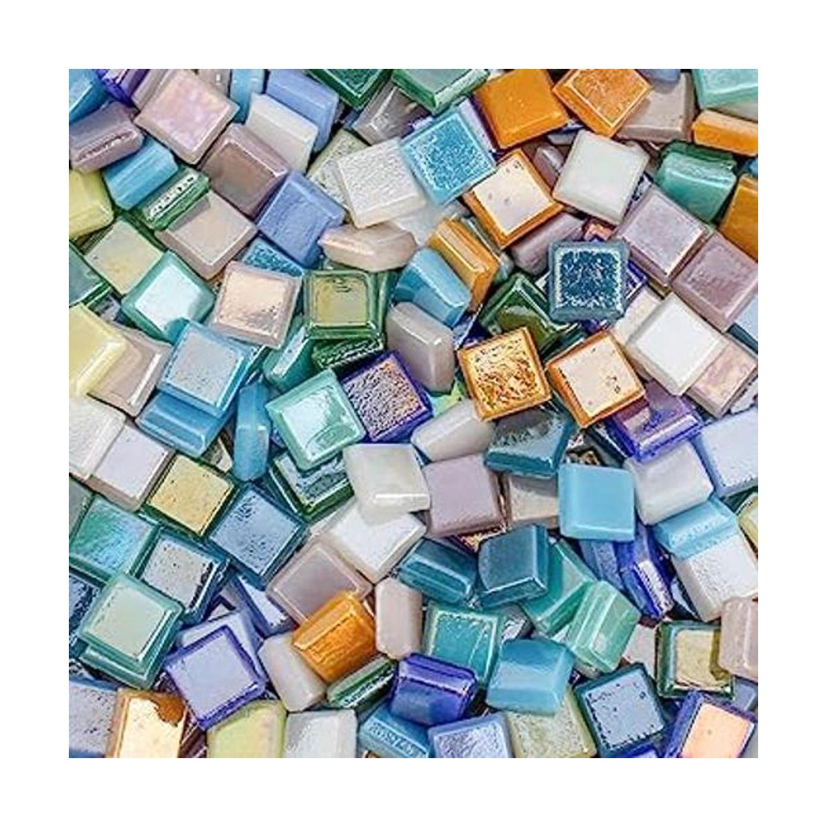 Wq Warmqing 390 azulejos de mosaico de microvidrio para