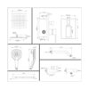 POP SANITARYWARE Sistema de ducha negro juego completo de_6