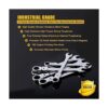 Yashong Juego de llaves de trinquete de cabeza flexible