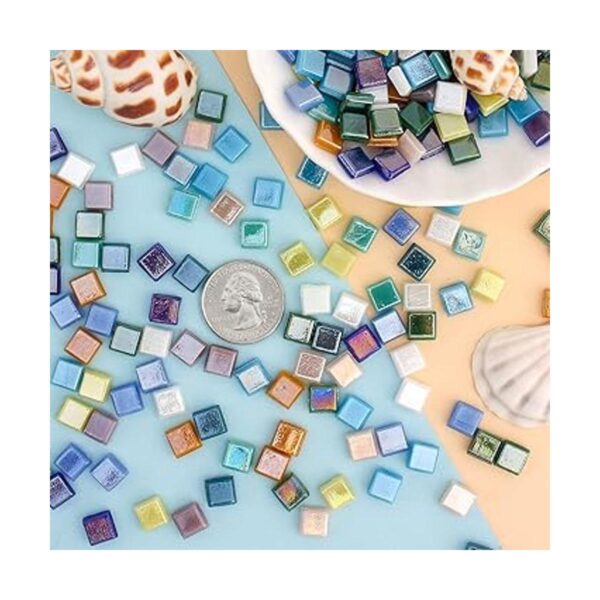 Wq Warmqing 390 azulejos de mosaico de microvidrio para_5