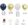 Kit de guirnalda de arco de globos azul marino dorado y_3
