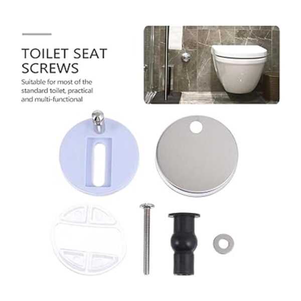 Yardwe 2 piezas de bisagra de asiento de inodoro