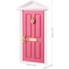 Yardwe 1 mini puerta de madera en miniatura mueble de