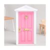 Yardwe 1 mini puerta de madera en miniatura mueble de