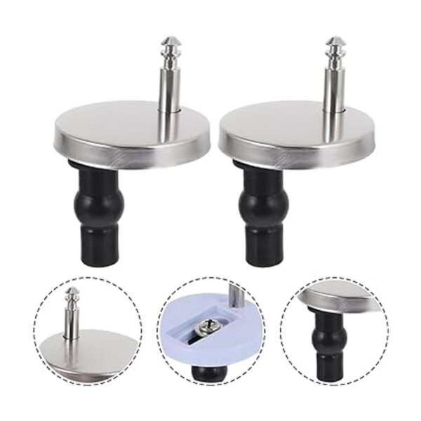 Yardwe 2 piezas de bisagra de asiento de inodoro