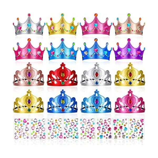 Juego de 44 coronas de espuma para niños tiaras de_1