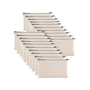 Yarlung Paquete de 20 bolsas de lona con cremallera 8 x 5