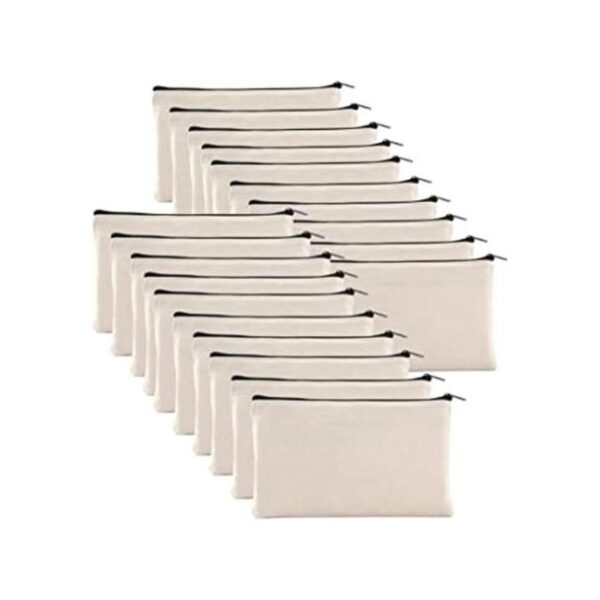 Yarlung Paquete de 20 bolsas de lona con cremallera 8 x 5
