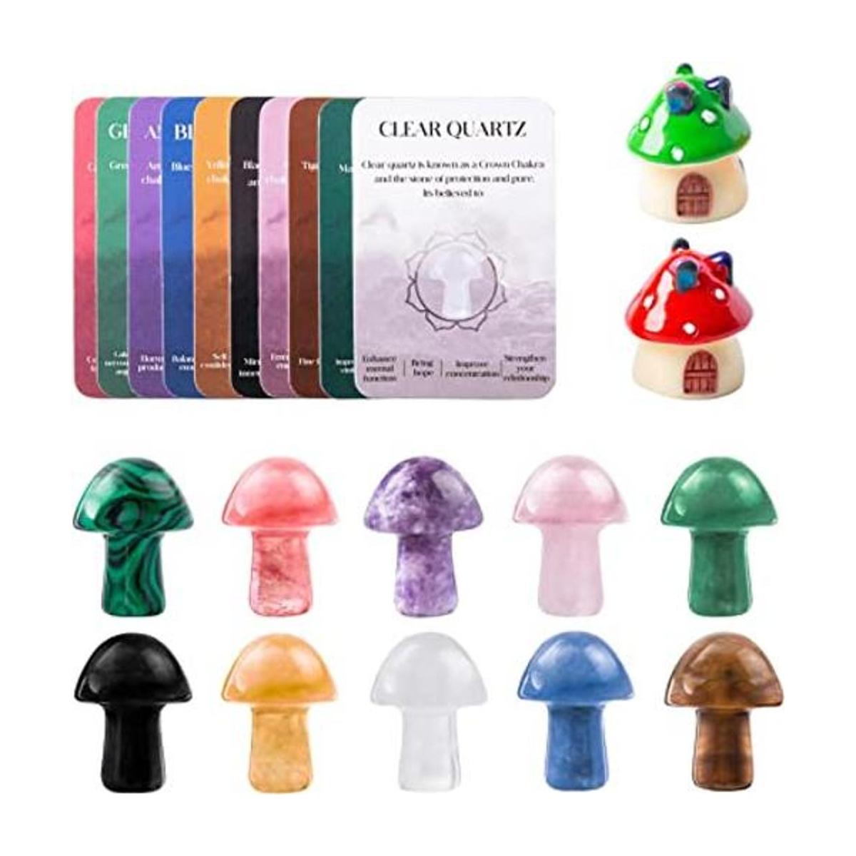 10 piezas de cristal seta natural curativa chakra
