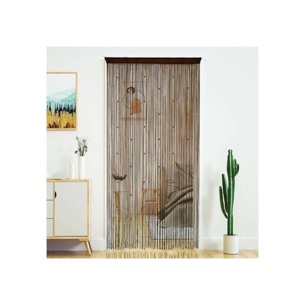 Cortinas de puerta con tiras de cuentas. DIY cuentas_1