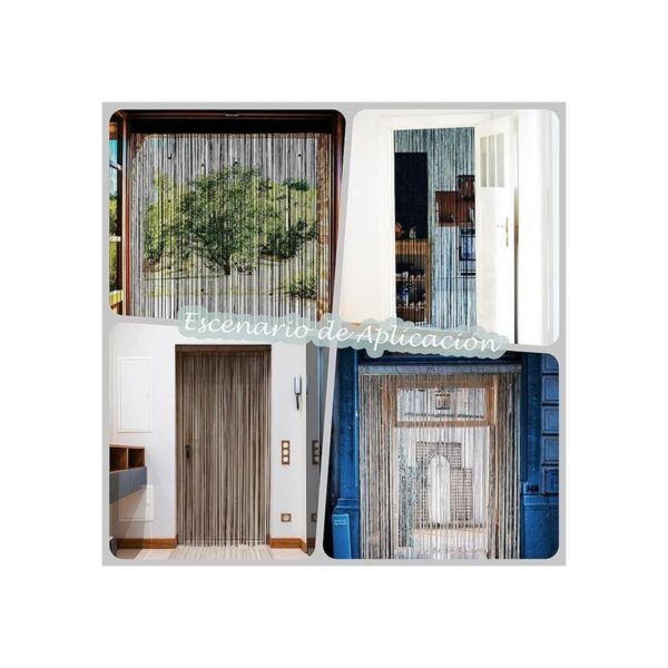 Cortinas de puerta con tiras de cuentas. DIY cuentas_6
