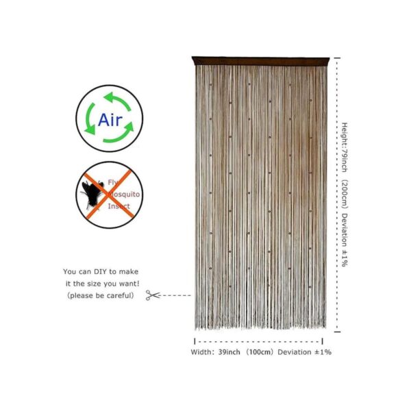 Cortinas de puerta con tiras de cuentas. DIY cuentas_4