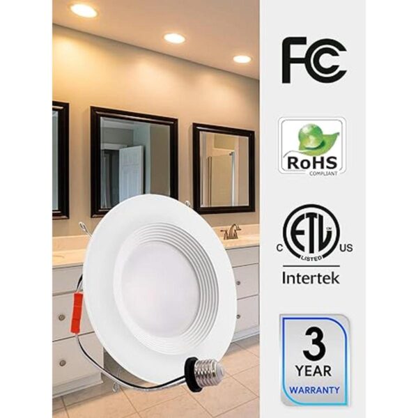 Downlight LED empotrable de 6 pulgadas 12.5 W 100 W_3