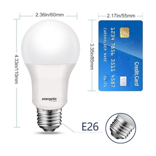 Energetic Bombilla LED A19 equivalente a 75 W color_3