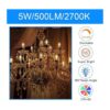 Energetic Bombillas LED B10 para candelabro equivalente_3